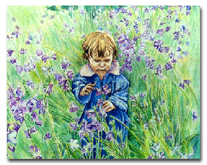 Rebecca in bluebells