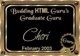 Budding HTML Gurus Graduation 

Award