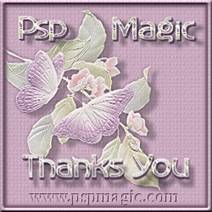 PSP Magic Thank You tag