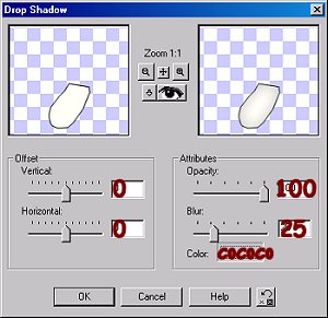 Step 1 Drop Shadow
