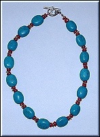 turquoise necklace # N15 image 090