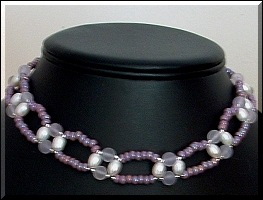 mauve necklace 042 # N17