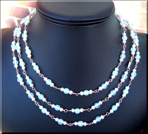 three stranded necklace # N23 image 098