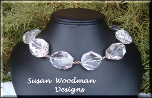 faceted clear quartz