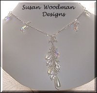 Pearl and crystal necklace