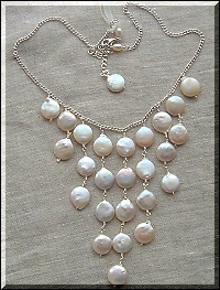 waterfall pearl necklace