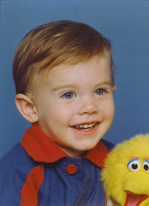 "Here is a photo of Daniel as a baby. "