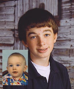 "Young and old photo. "