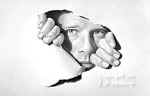 The Man Behind the Artwork  (self portrait)  by J. D. Hillberry