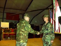 The Colonel and SPC Morgan