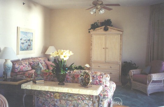 View of Living Area at Tides #810