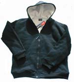 Wholesale Sweatshirts Superheavy Sherpa Lined Zip Front Hooded