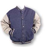 Wholesale Denim Baseball Jacket with Nylon Lining