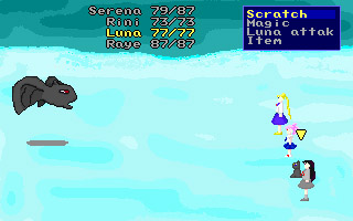 Serena in the east cave.