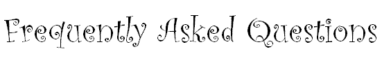 Frequently Asked Questions