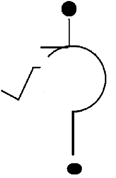 Wheelchair user sitting on a question mark.