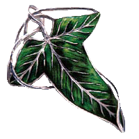 The Elven Leaf Brooch worn by all the members of the Fellowship of the Ring given to them while in Lothlorien by the elves. It symbolizes the spirit and bond of those entrusted to save Middle-Earth. 