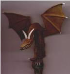 The Wyvern Wind Whistler, miniture figurine painted by JE