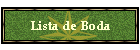 Lista de Boda