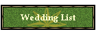 Wedding List