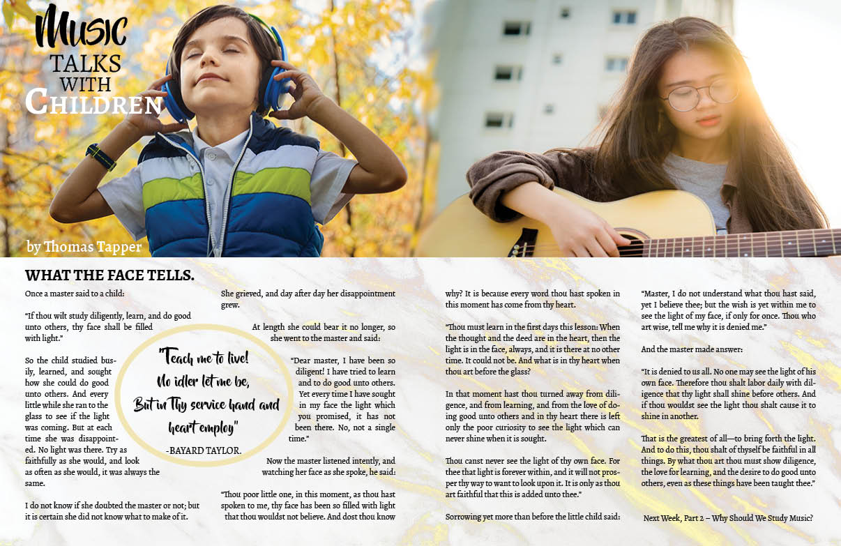 magazine spread