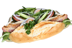 Cutout of a sandwich