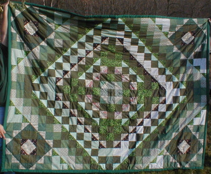 Quilt for Angela Klohs, longtime girlfriend of Hickory Zachariah