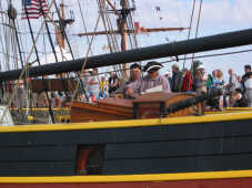 Crew of Lady Washington (USA) get into character