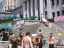 Protests on the steps of the VAG