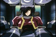Hilda piloting Horus.
