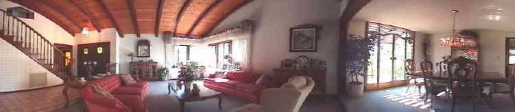 The living/dining rooms