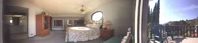 This is a 270 deg view of the MBR and the veranda