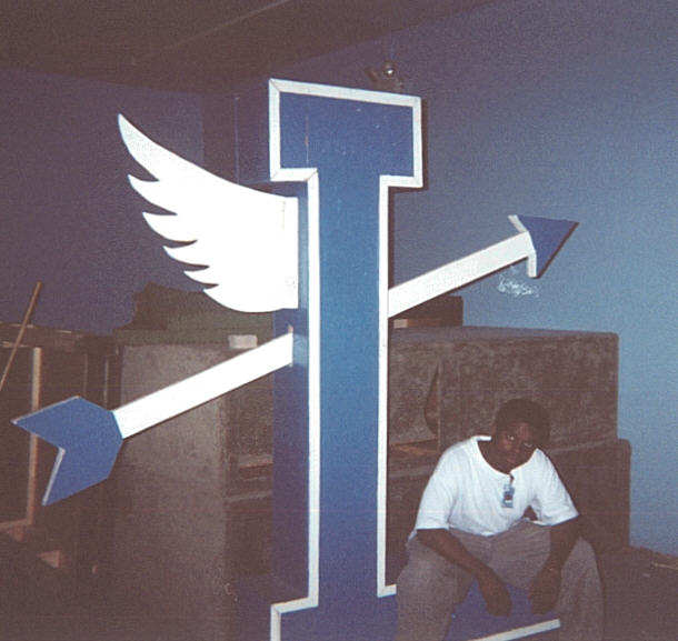 Me and the giant flying "L"