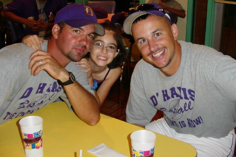 Coach Craft, Samantha, & Coach Langfeld at Taco Cabana in San Anotnio after a game.