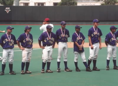 DHS Cowboys with their medals on.