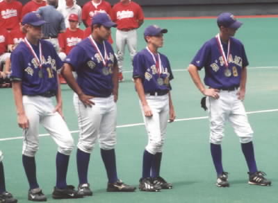 DHS Cowboys with their medals on.