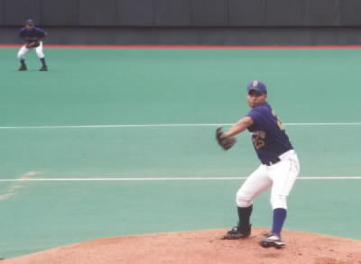 Meliton pitching, CJ outfielder