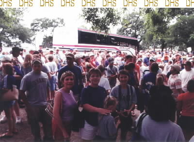 The D'Hanis Crowd waiting for their team.TAKEN BY STACY