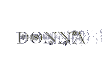 My name using the Flakes font with the backlight effect in yellow.