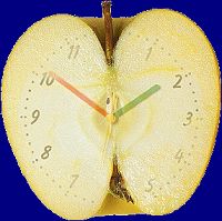 mask applied to clock and then layers merged.