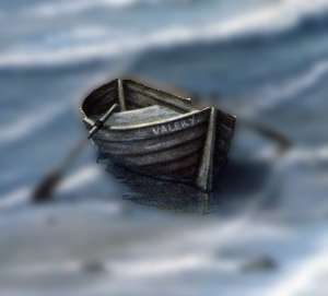 Boat enhanced by using gaussian blur on background
