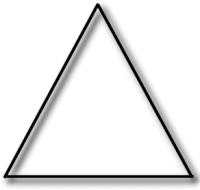 A triangle using the single line feature.