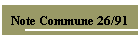 Note Commune 26/91