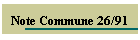 Note Commune 26/91