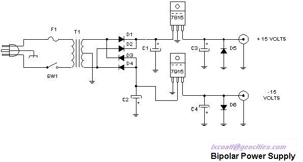 bipolar power supply