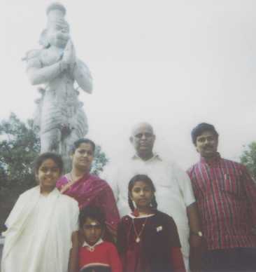 My Elder GOD Shri P.A.Dhanasekara Raja and Mrs. Makeshwari, and their child Ms. Hemalatha, and Shri Guru's daughter and his son