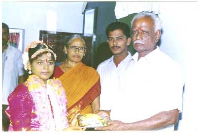 My Mother, My father, My Brother Mr. Siva and my daughter Shri. Ambika