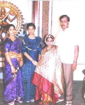 My second brother Shri. P.A.Suseenthara Raja and her wife and his daughter Ms. Zillu (Viraja)
