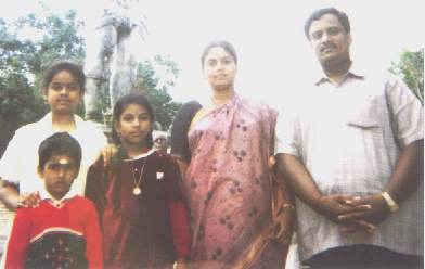 My Second GOD: Shri.Ln . P.A.Gurunatha Raja Mrs. Raja Rajeswari and their childs Priyanga and Ramasubramanian with my First GOD's daughter Hemalatha