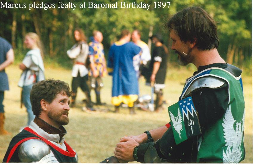 Marcus swearing fealty to Jason, 1997